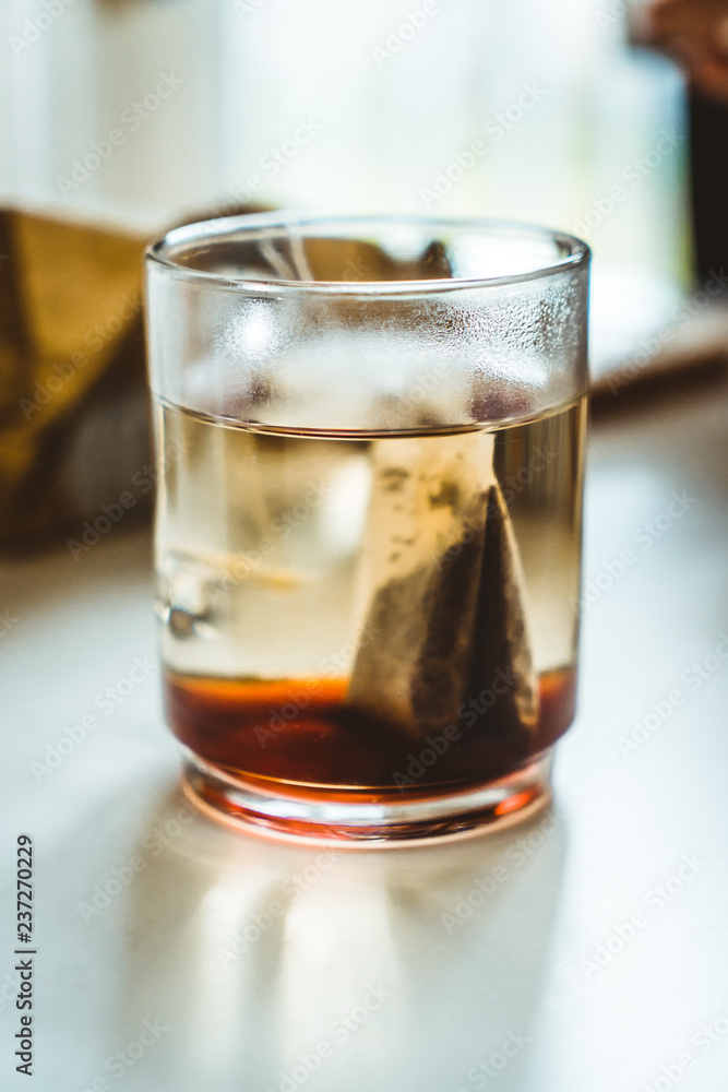 Tea in a transparent cup Tea in a transparent cup