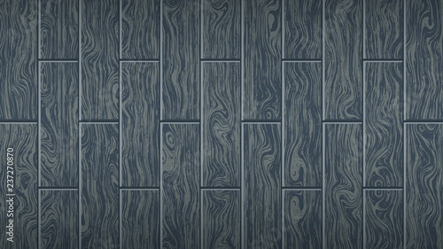 Dark gray wooden board. Woody oak texture. The form of parquet, laminate flooring, furniture. Grunge colored wood background. Vector illustration. Template for design decoration.