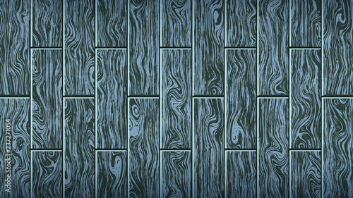 Blue gray wooden board. Woody oak texture. The form of parquet, laminate flooring, furniture. Grunge colored wood background. Vector illustration. Template for design decoration.