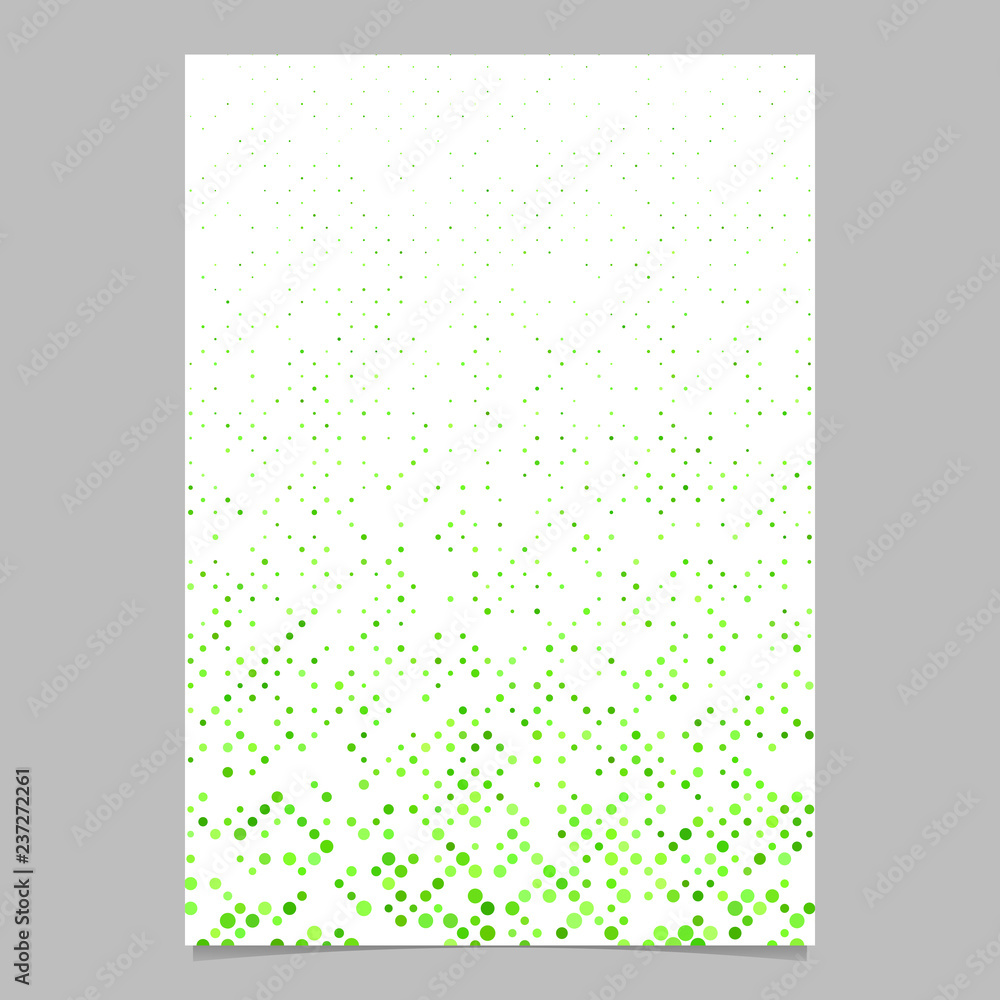 Dot pattern flyer design - vector cover background from dots