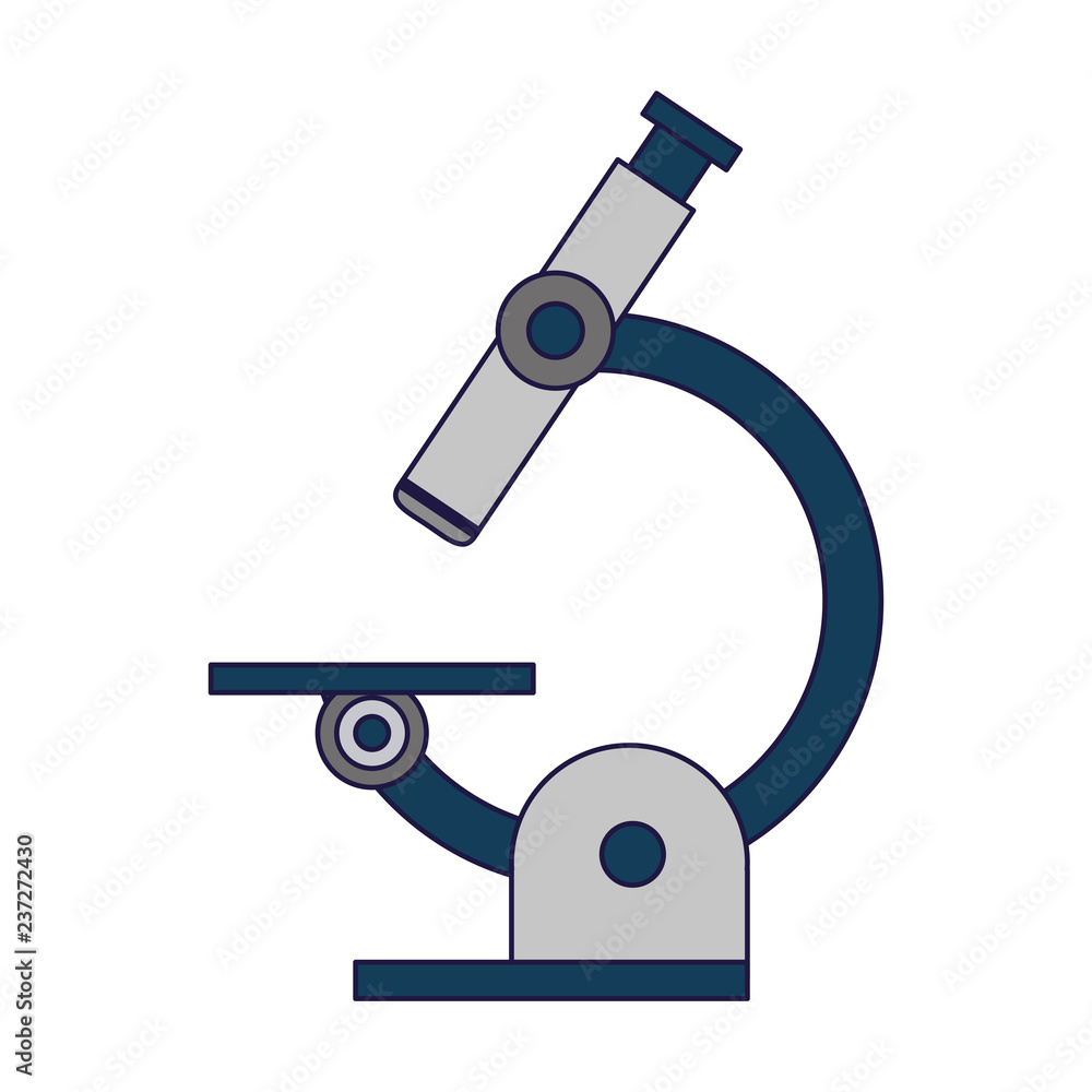Scientific microscope tool blue lines Scientific microscope tool blue lines