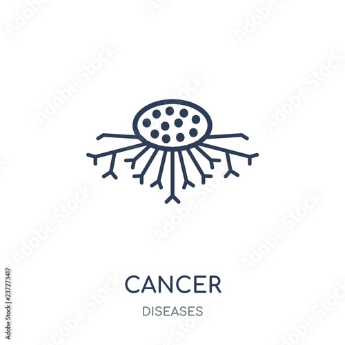 Cancer icon. Cancer linear symbol design from Diseases collection.
