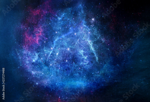 Artistic Abstract Colorful Smooth Electric Galaxy Background
