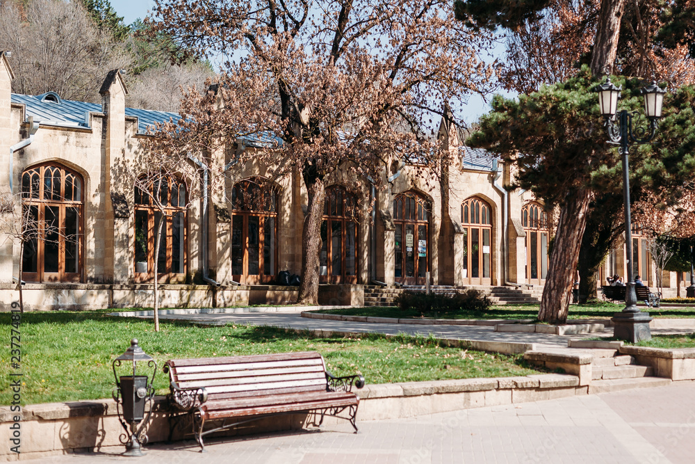 Naklejka premium Boulevard, view of the beautiful building