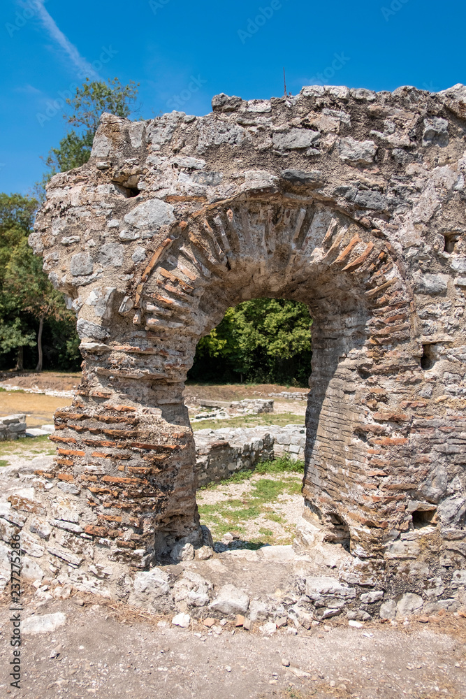 Remains of an old Roman villa in the Butrint heritage place