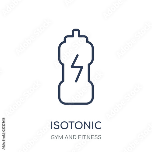 Isotonic icon. Isotonic linear symbol design from Gym and Fitness collection.