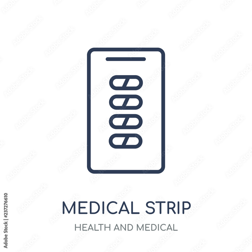 medical Strip icon. medical Strip linear symbol design from Health and Medical collection. medical Strip icon. medical Strip linear symbol design from Health and Medical collection.