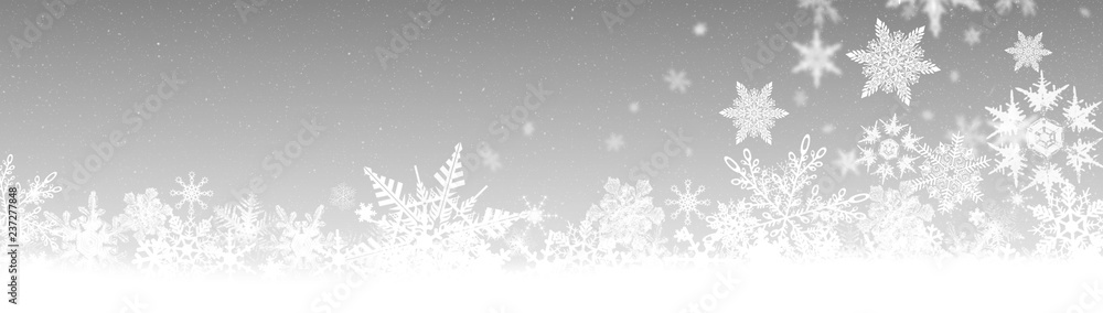 Fototapeta premium Schneeflocken - Weihnachtsmotiv