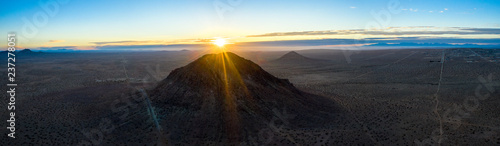 Mojave Desert Panorama Sunrise