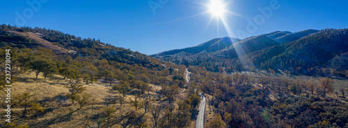 Panorama of Tehachapi Mountains photo