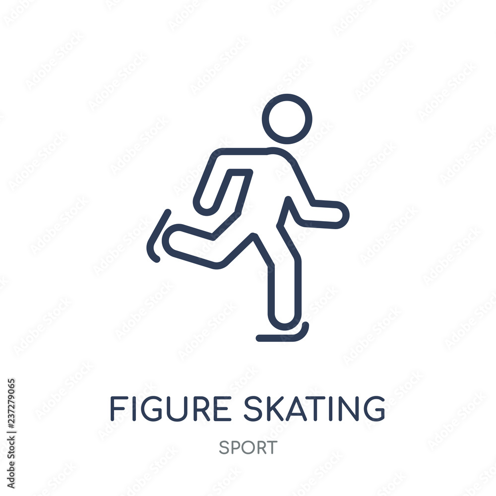 figure skating icon. figure skating linear symbol design from sport collection. figure skating icon. figure skating linear symbol design from sport collection.