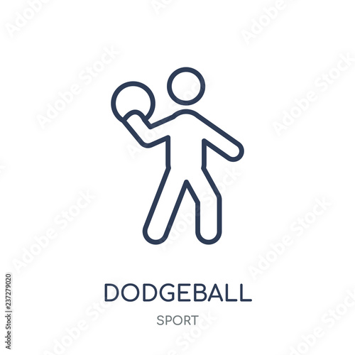 dodgeball icon. dodgeball linear symbol design from sport collection.
