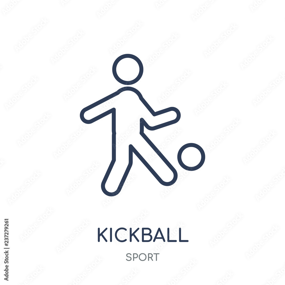 kickball icon. kickball linear symbol design from sport collection