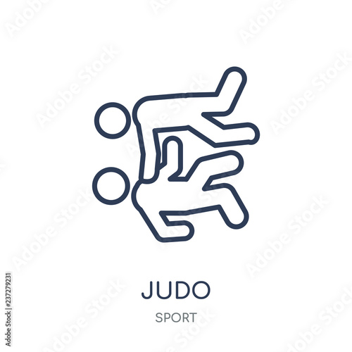 judo icon. judo linear symbol design from sport collection.