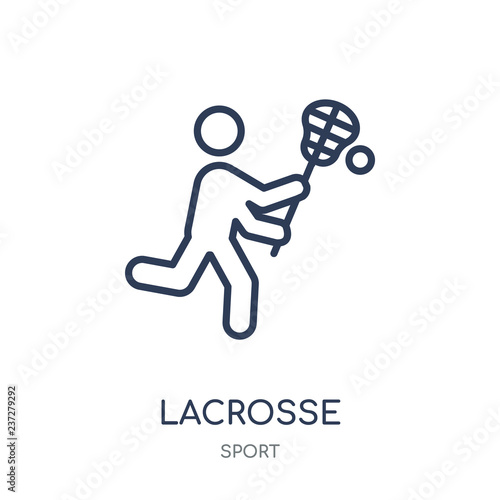 Lacrosse icon. Lacrosse linear symbol design from sport collection.
