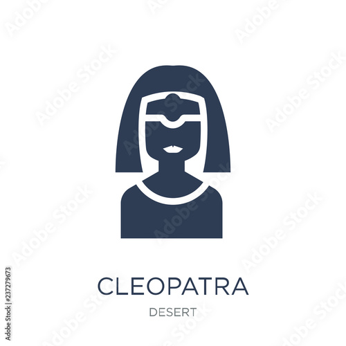 Cleopatra icon. Trendy flat vector Cleopatra icon on white background from Desert collection