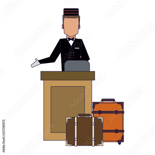 Bellboy with luggage