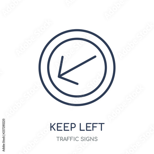 Keep left sign icon. Keep left sign linear symbol design from Traffic signs collection. Free Download Keep left sign icon. Keep left sign linear symbol design from Traffic signs collection. - GFXLoad