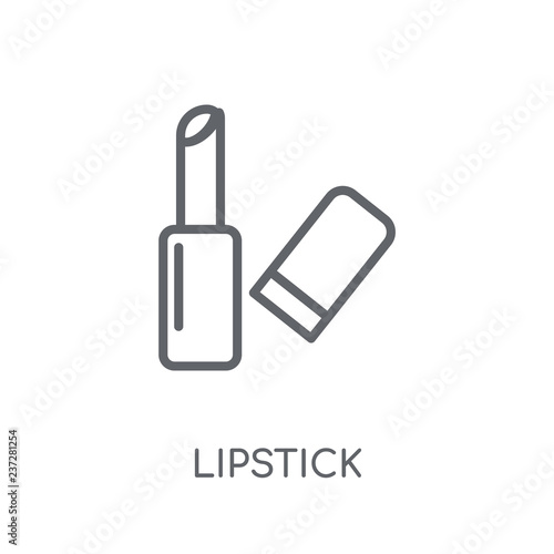 Lipstick linear icon. Modern outline Lipstick logo concept on white background from Birthday party and wedding collection