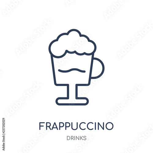 Frappuccino icon. Frappuccino linear symbol design from drinks collection.