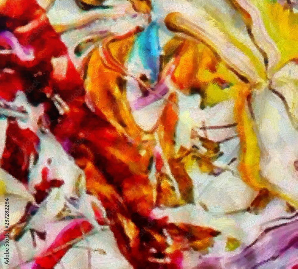 Impression color mix abstract texture art. Artistic bright background. Oil painting artwork. Modern style graphic wallpaper. Large strokes of paint. Colorful pattern for design work or wallpaper. Impression color mix abstract texture art. Artistic bright background. Oil painting artwork. Modern style graphic wallpaper. Large strokes of paint. Colorful pattern for design work or wallpaper.
