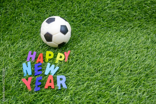 Happy New Year to soccer player
