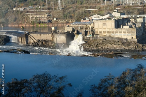 Old paper mill Willamette Falls Oregon City