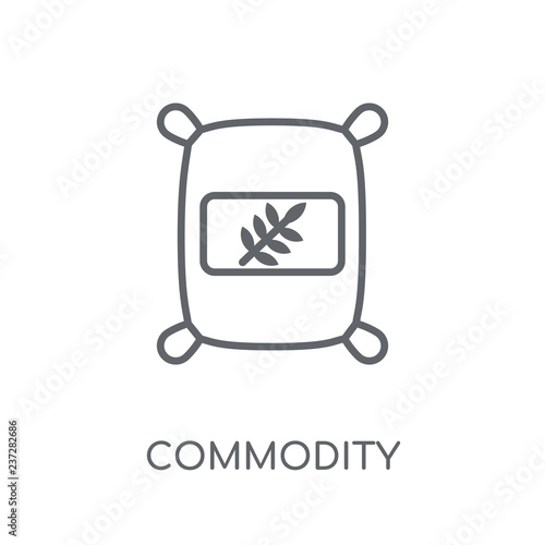 Commodity linear icon. Modern outline Commodity logo concept on white background from business collection