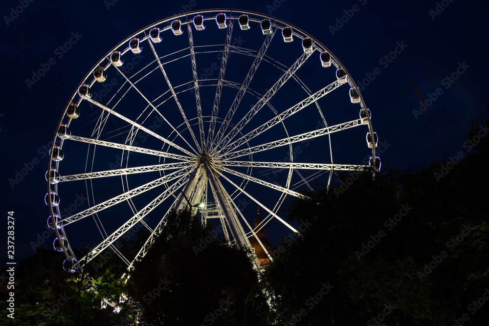 Fototapeta premium Budapest eye Riesenrad in Ungarn