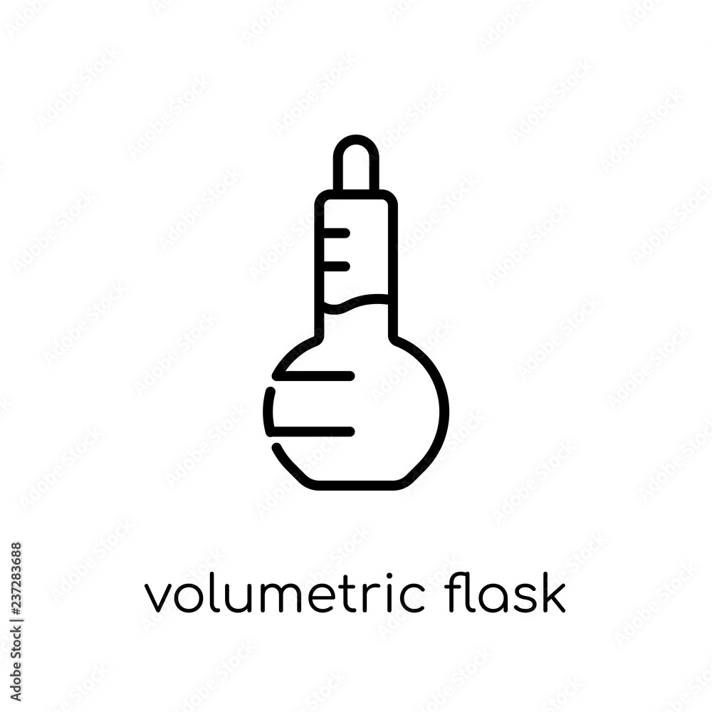 Volumetric flask icon from Science collection. Volumetric flask icon from Science collection.