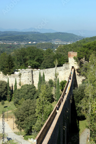 Spain.Girona.On the old fortress wall.