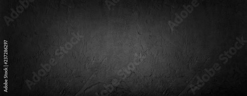Panel kuchenny z motywem Black stone background, grey cement texture. Top view, flat lay