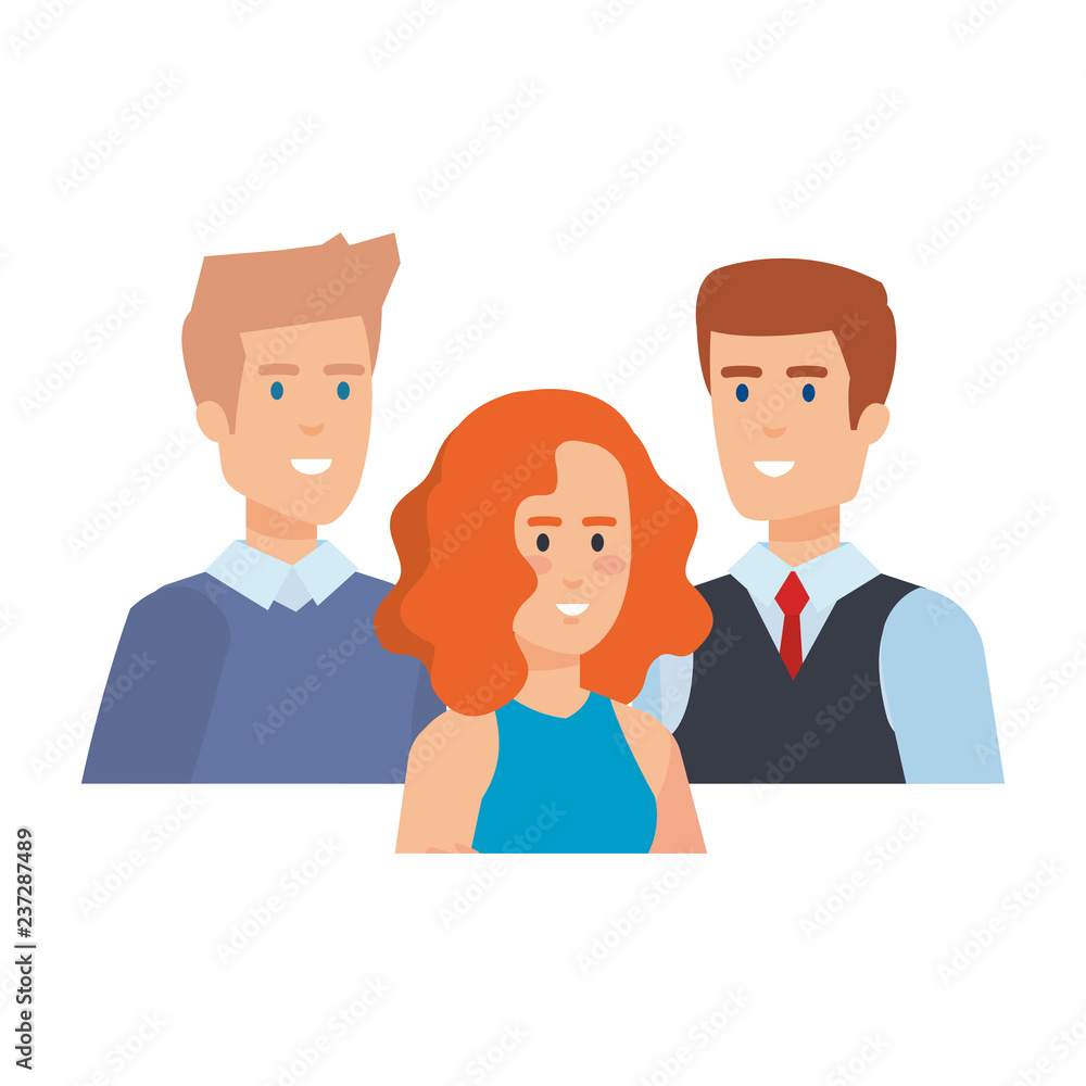 Fototapeta premium group of people characters