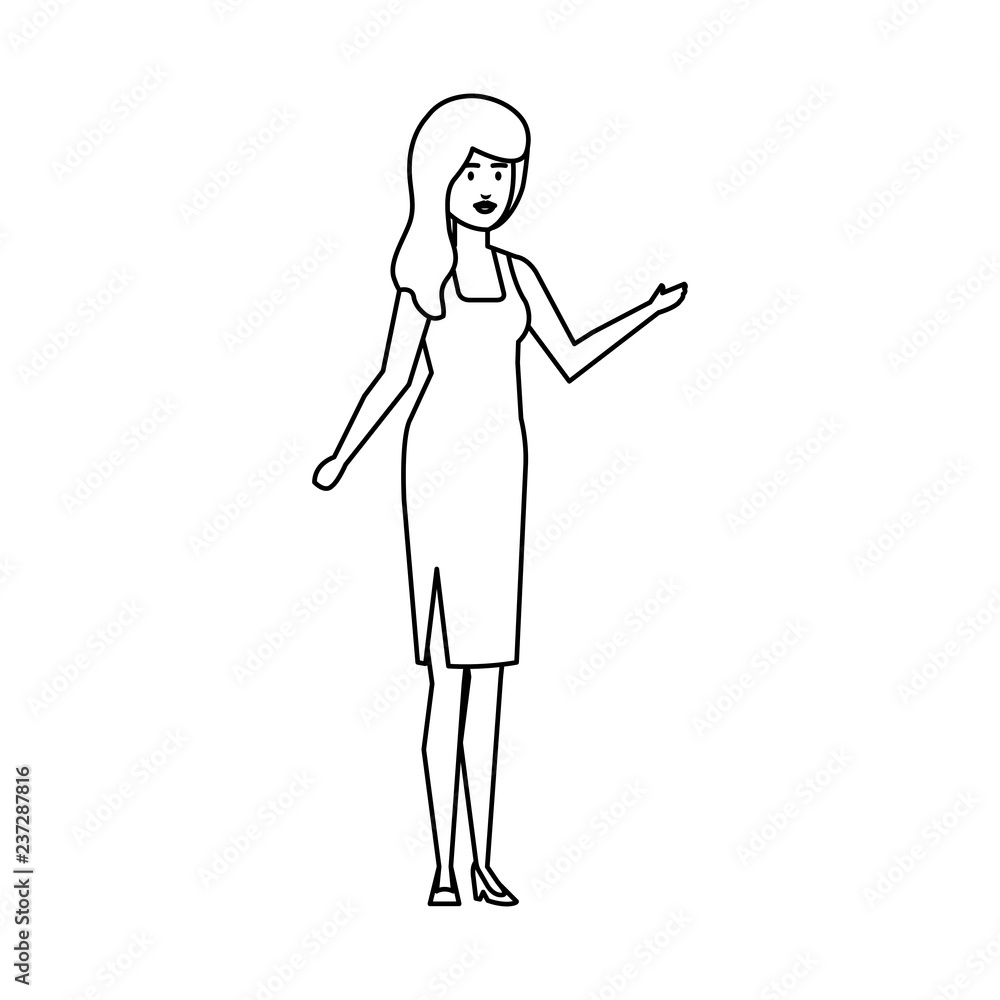 beautiful and young woman character beautiful and young woman character