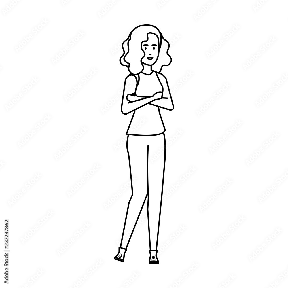 beautiful and young woman character beautiful and young woman character