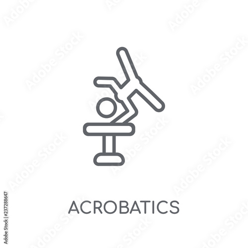 Acrobatics linear icon. Modern outline Acrobatics logo concept on white background from Circus collection