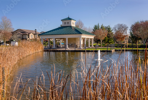 Neighborhood Park and pond Wilsonville OR.