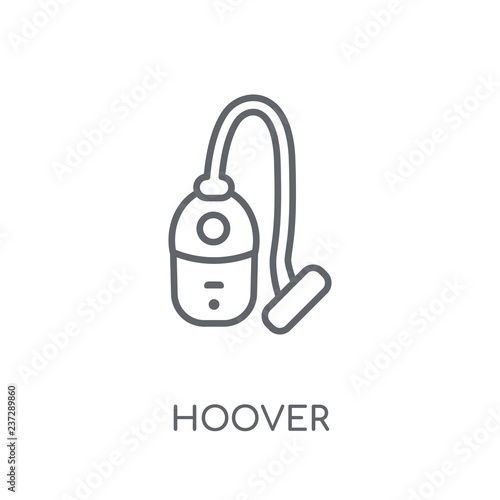 hoover linear icon. Modern outline hoover logo concept on white background from cleaning collection