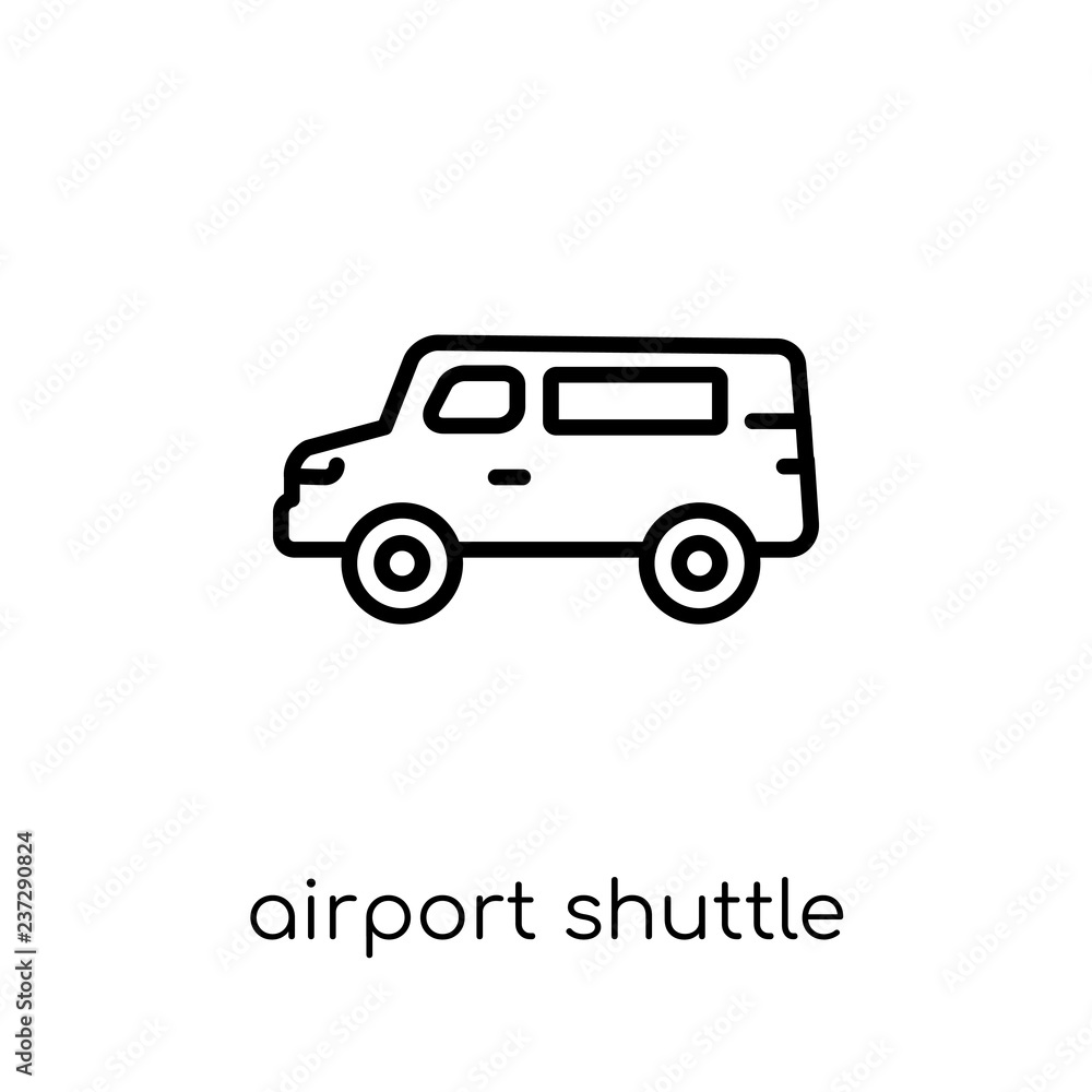 airport shuttle icon from Transportation collection.