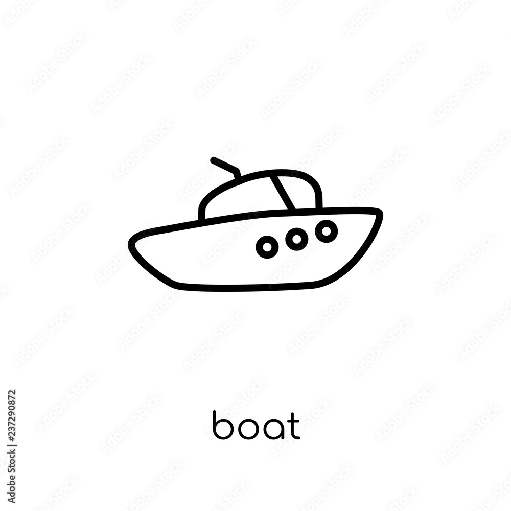 Boat icon from collection.
