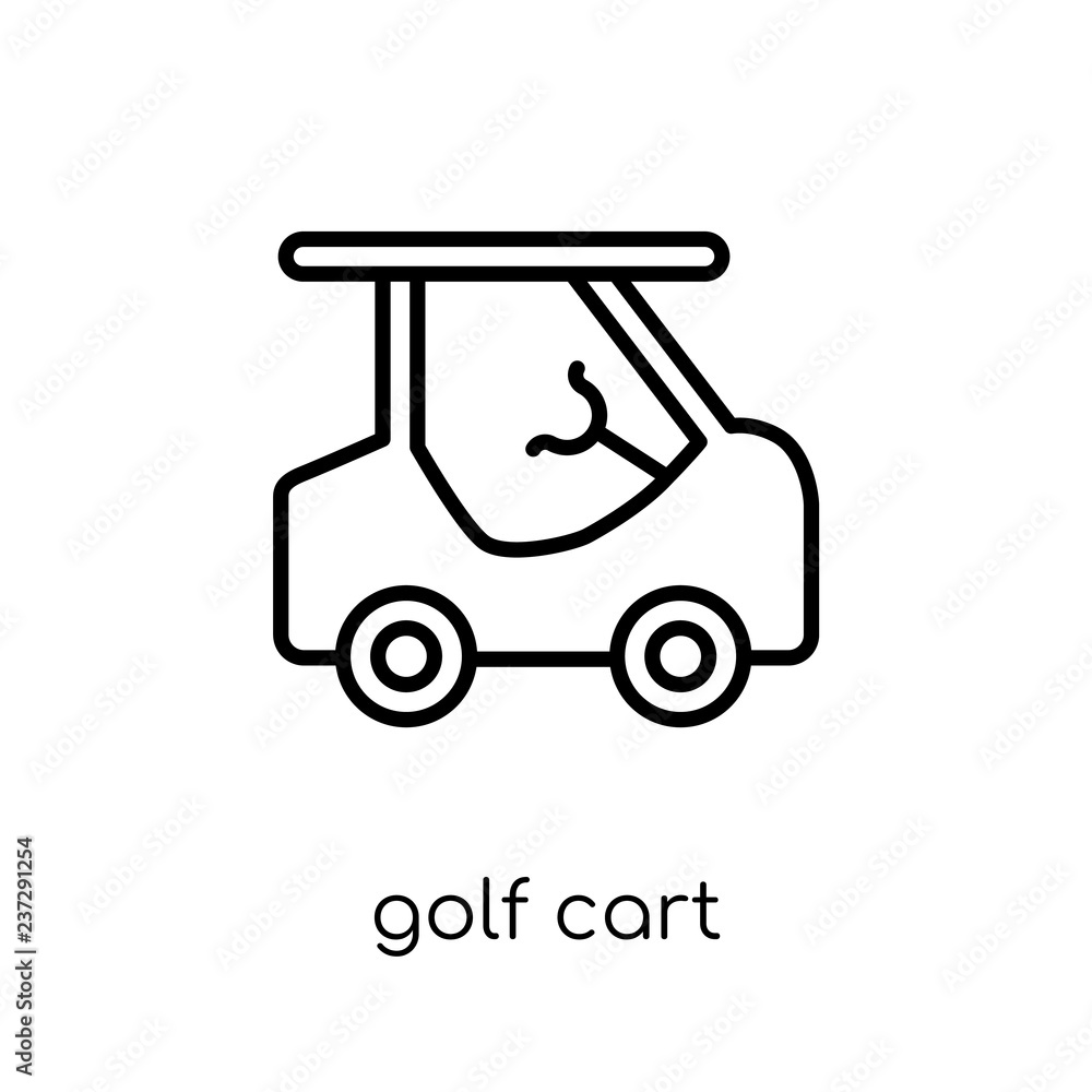 Golf cart icon from collection.