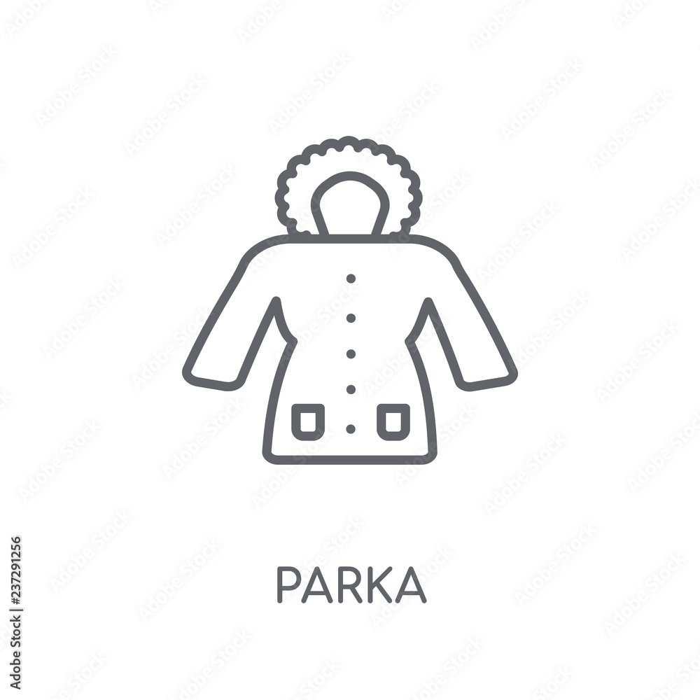 Parka linear icon. Modern outline Parka logo concept on white background  from Clothes collection Stock Vector | Adobe Stock