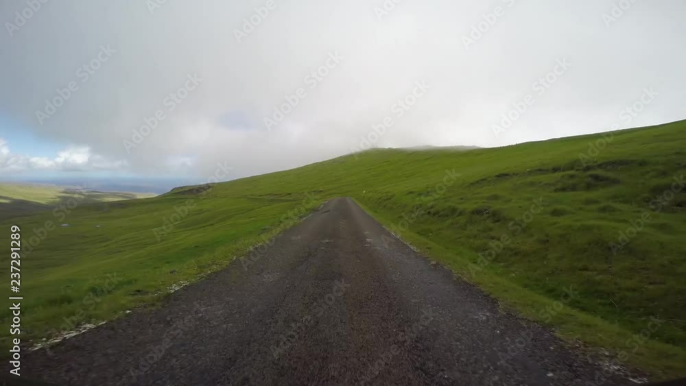Traveling in the countryside in the Faroe Islands Traveling in the countryside in the Faroe Islands