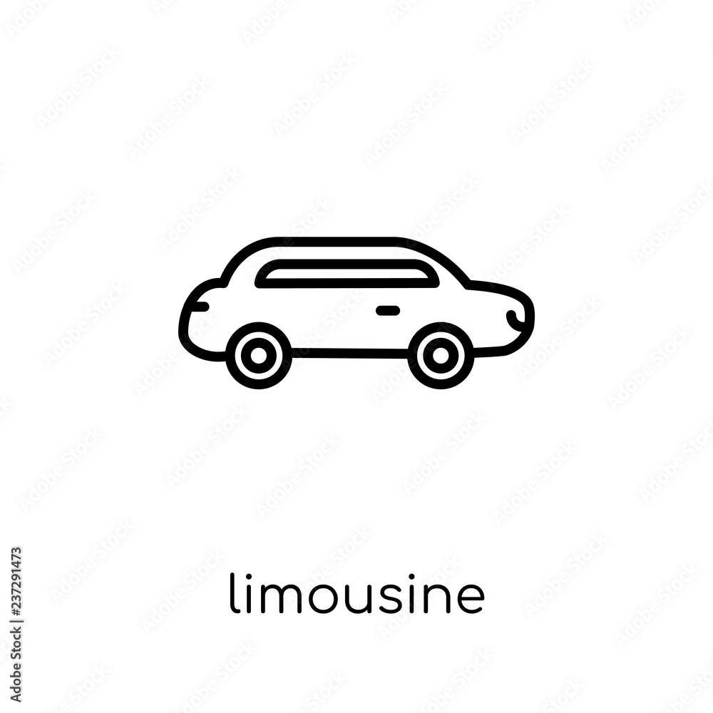 Limousine icon from collection.