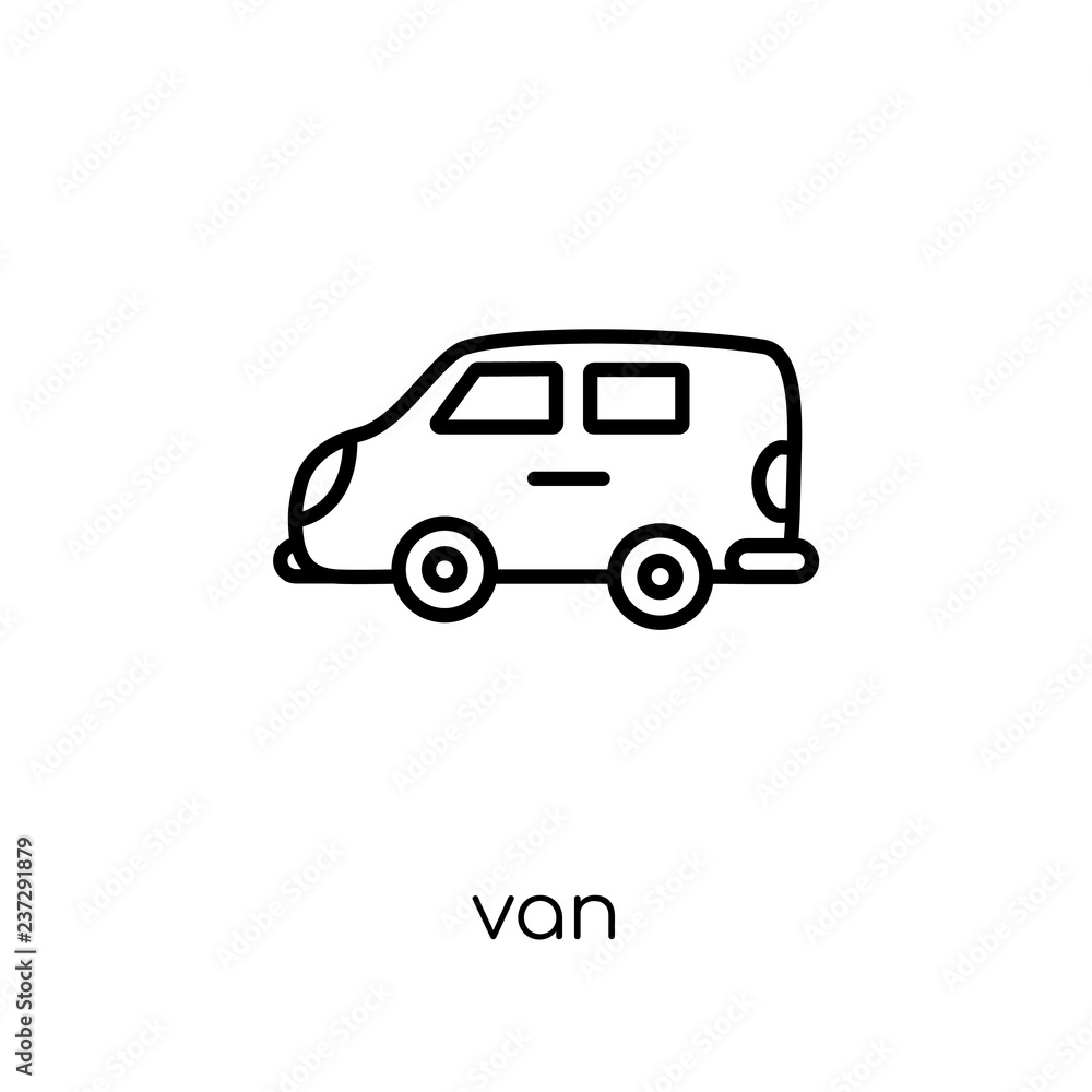 Van icon from collection.