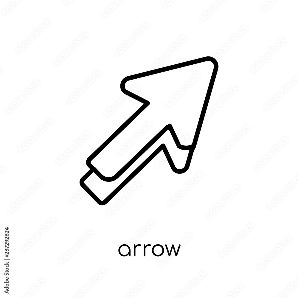 Arrow icon from collection. Arrow icon from collection.