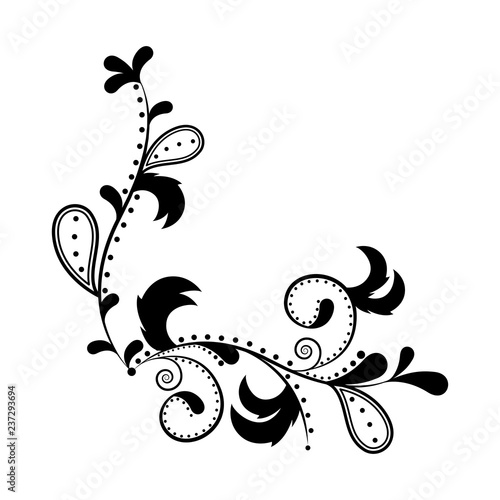 Isolated arabesque vintage pattern. Vector illustration design