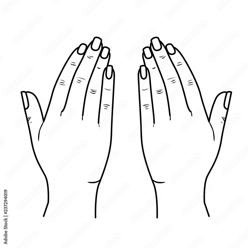 open hands receiving avatar character