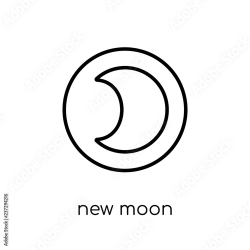 New moon icon from Weather collection.