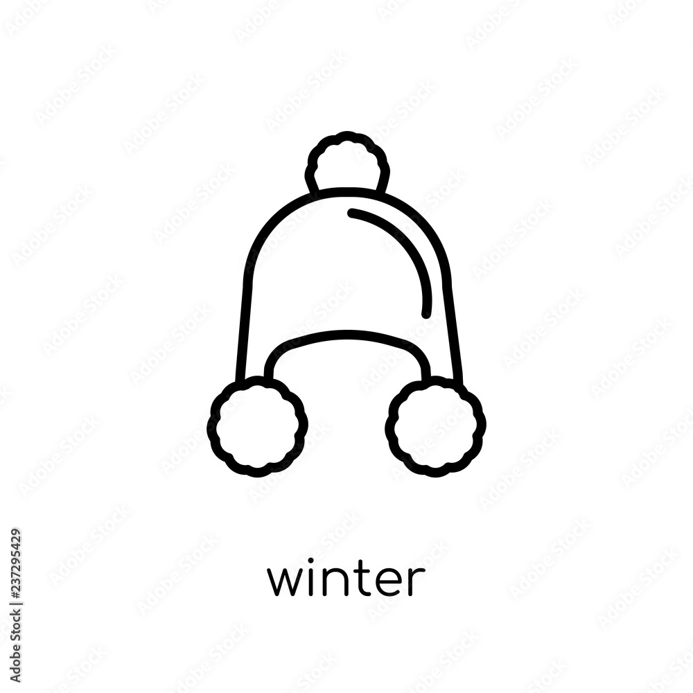 Winter icon from collection. Winter icon from collection.